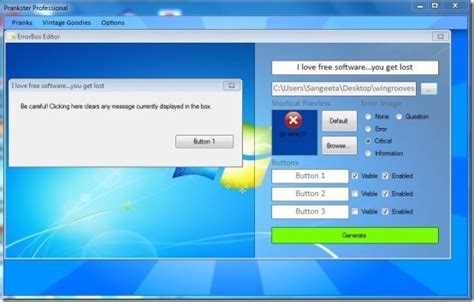 Free Pranking Software To Generate Fake Errors Display Panic Screens