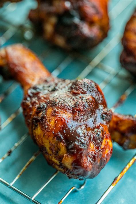The perfect game day appetizer! Crunchy Baked BBQ Chicken Drumsticks - Sweet Cs Designs