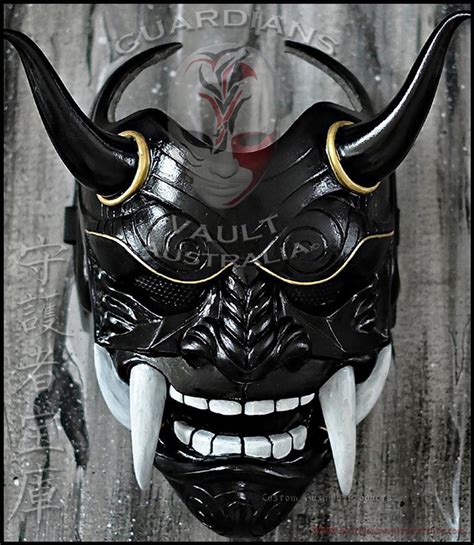 Dark Lord Oni Mask Japanese Demon Facemask Guardians Vault Australia