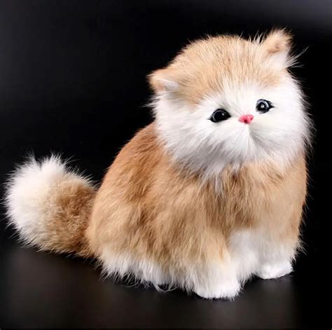 Baby Lovely Cute Small Cat Doll Realistic Stuffed Plush Cute Singing