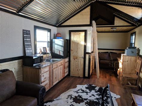 12x24 Wood Shed Turned Into Tiny Home With Loft Bedroom 12x24 Sheds