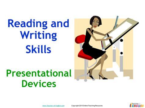 Presentational Devices 2 Powerpoint And Worksheets Teaching Resources