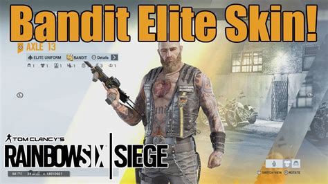 Bandit Elite Skin Rainbow Six Siege Elite Skin Showcase