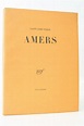 SAINT-JOHN PERSE : Amers - Edition Originale - Edition-Originale.com