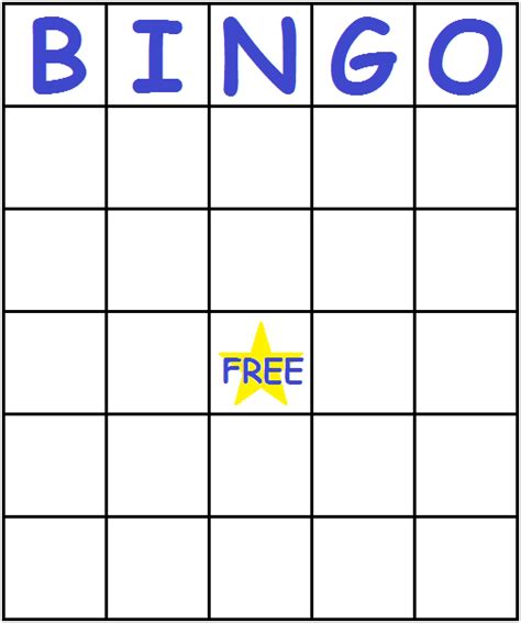 Bingo Board Template All Are Here