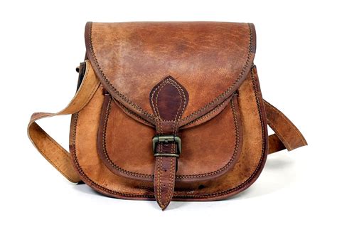 Handmade Genuine Leather Ladies Satchel Purse Handbag Leather