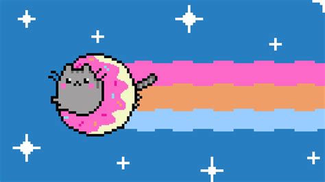 Pixilart Nyan Cat Pusheen By Juliuniverse