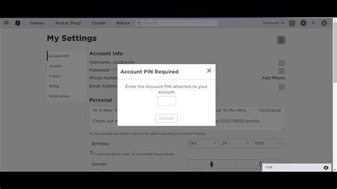 New 2020 How To Reset Your Account Pin In Roblox Youtube