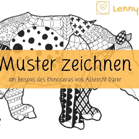 3rd grade kunst klasse 1, kunstunterricht grundschule, kunstprojekte,. Muster zeichnen nach Albrecht Dürers Rhinocerus | Albrecht ...
