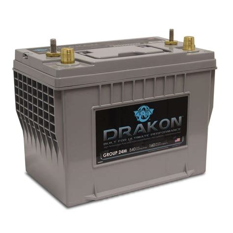 Drakon 12 Volt High Performance Group 27 Pure Lead Agm Marine Battery