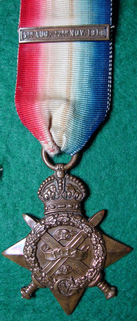 This Is The 1914 Mons Star Medal Of Durham Vasa Ward Dcm In World War