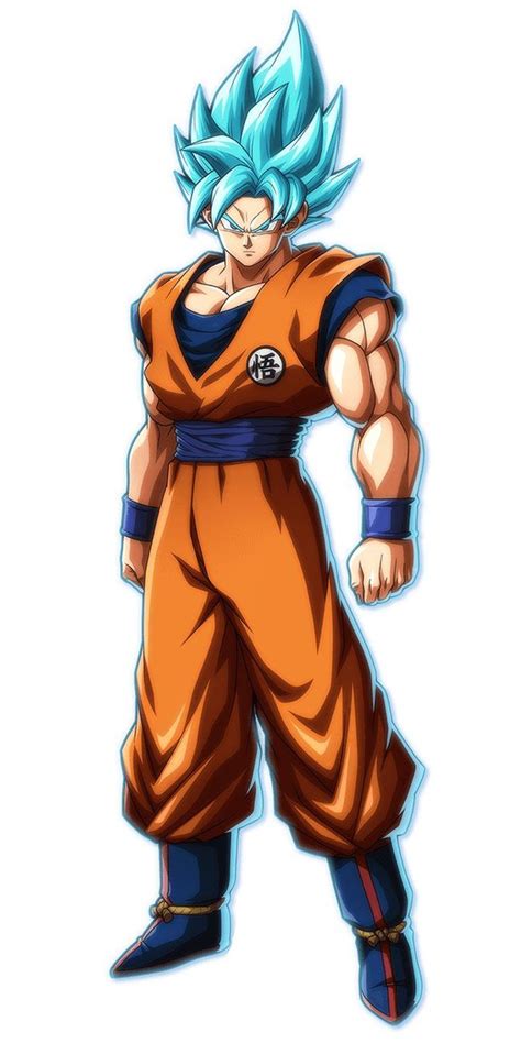 Super Saiyan Blue Goku From Dragon Ball Fighterz Dragon Ball Super