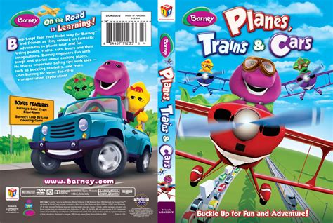 Barney Planes Trains Cars Tv Dvd Scanned Covers Barney Planes