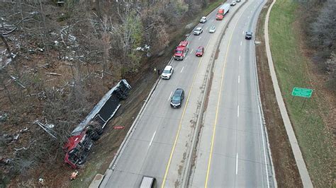 Semi Rollover In Dubuque Snarls Traffic On Hiway 20 Today