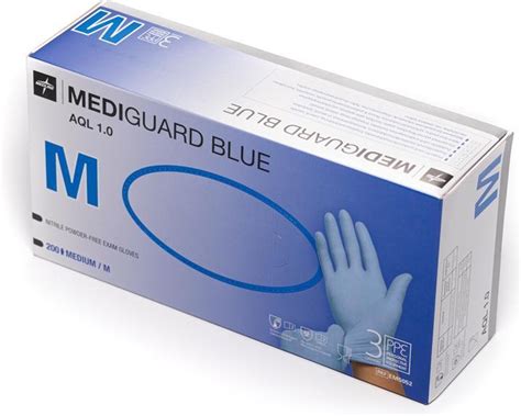 Medline Mediguard Nitril Handschoenen Blauw Maat M 200 Stuks Gloves