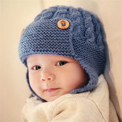 Knitting Pattern Baby Aviator Hat Pattern With Cable By Lovefibres