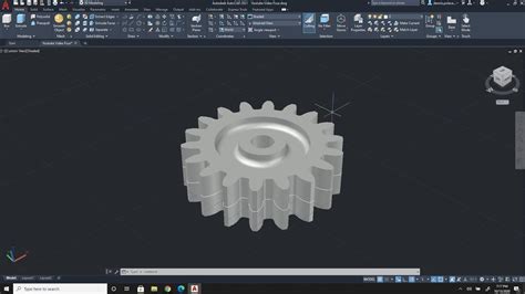 How To Make A 3d Gear In Autocad 2021 Youtube