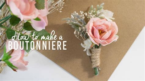 Diy Basic Boutonniere Super Simple Wedding Checklist Planner