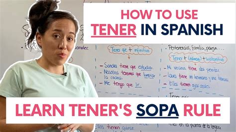 How To Use Tener Key Uses Of To Have In Spanish Youtube