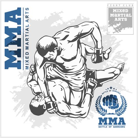 Mma Fight Vector Posters Free Download