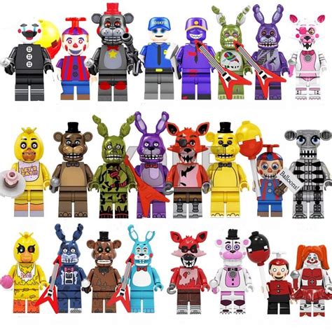 24pcs Five Nights At Freddys Character Minifigures Lego Compatible