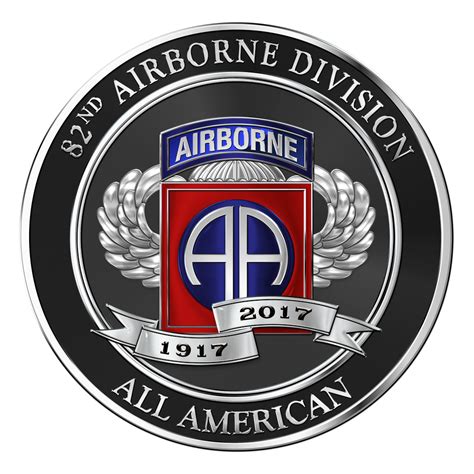82nd Airborne Division 100th Anniversary Patch 4 Round North Bay