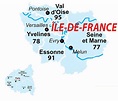 Quels sont les départements d'Île-de-France