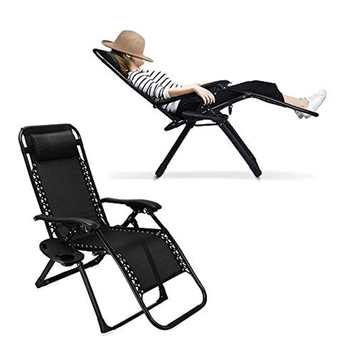 It was designed for excellent relaxation, also sporting a cup holder. EZcheer Zero Gravity Chair, Supports 330 lbs Heavy Duty ...