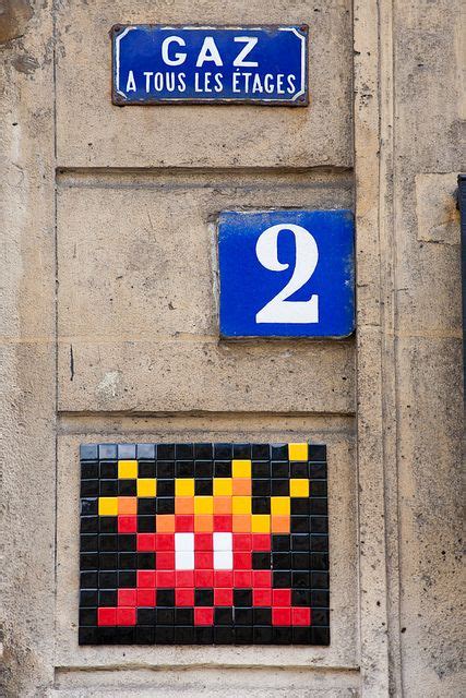 Space Invader Paris France Space Invaders Art Space Invaders