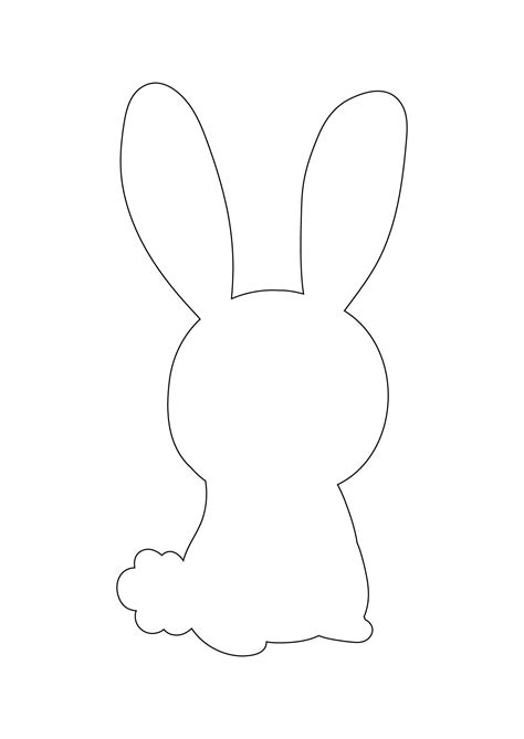 6 best easter bunny cutouts printable pdf for free at printablee