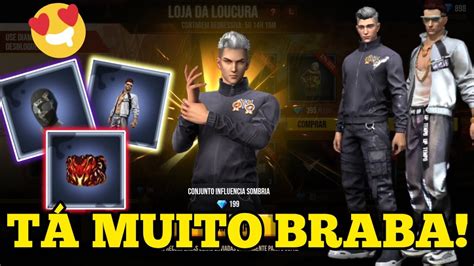 LOJA DA LOUCURA FREE FIRE TÁ BRABA YouTube