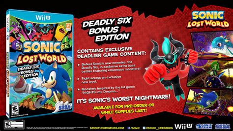 Sonic Lost World Deadly Six Edition Revealed Gamespot