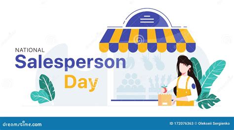 National Salesperson Day Holiday Concept Template For Background