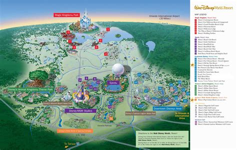 Walt Disney World Map With Hotels Riset