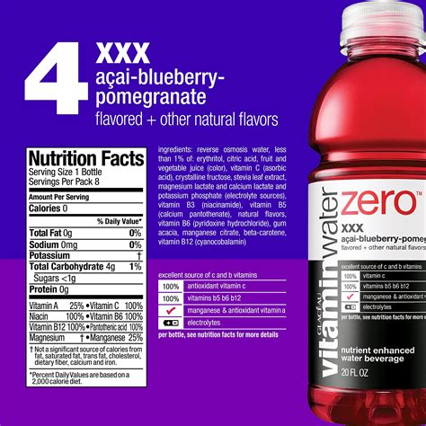 35 Vitamin Water Zero Nutrition Label Labels For Your Ideas