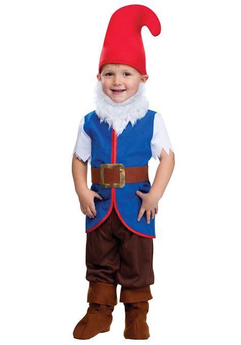 Boys Bearded Gnome Toddler Costume