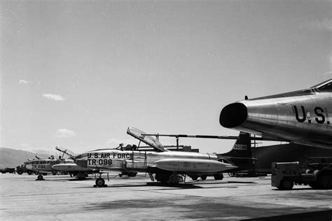 Lockheed T 33s Behind An F 100 At Hill Afb In 1965 Photography By