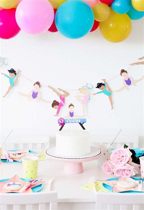 A Fun Gymnastics Themed Birthday Party That Will Get Your Little