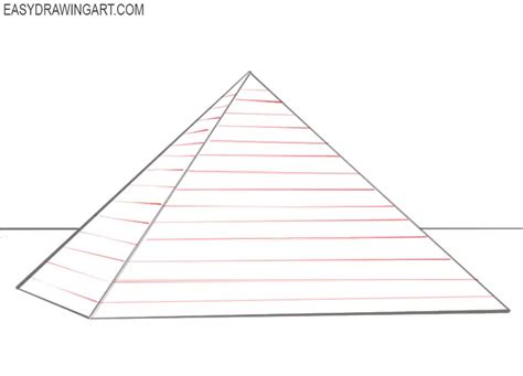How To Draw A Pyramid Easy Drawing Art