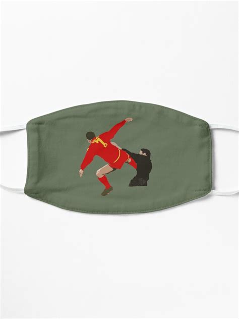 Eric Cantona Antifascist Kung Fu Kick Mask By Peppino93 Redbubble