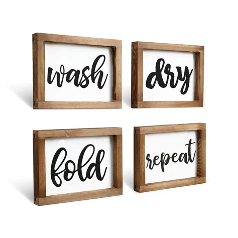 Wash Dry Fold Repeat Laundry Room Signs Campestre Al Gov Br