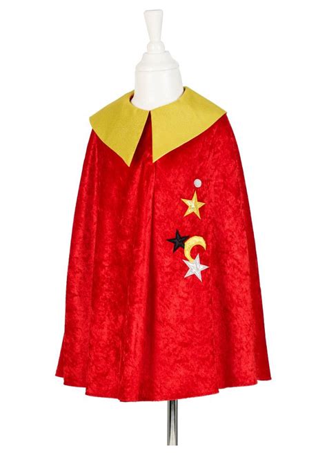 Red Merlin Wizard Cape Childrens Costume Accessory By Souza For Kids