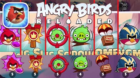 Angry Birds Reloaded All Power Ups Gameplay Youtube