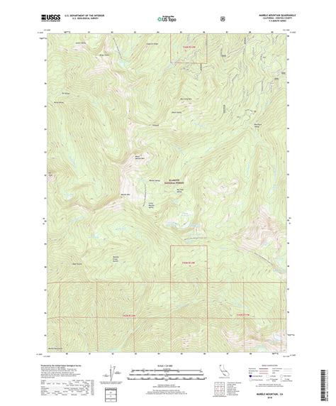 Mytopo Marble Mountain California Usgs Quad Topo Map