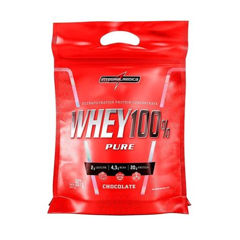 Whey IntegralmÉdica 100 Pure Protein Chocolate 907g