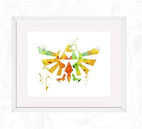 Triforce Prints The Legend Of Zelda Watercolor Nursery