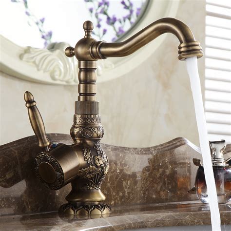 100% of buyers enjoyed this product! Antique Brass Kitchen Bathroom Faucet Mixer Tap Deck ...