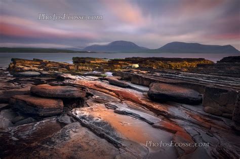 Island Of Hoy Sunset From Warebeth West Mainland Orkney Scotland