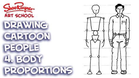 How To Draw Proportions For Cartoon People Youtube