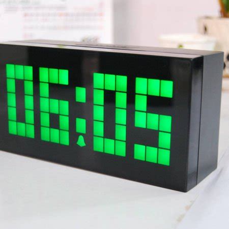 Font alarm clock available for download free! Ustyle Big Font LED Digital Alarm Temperature Calendar ...